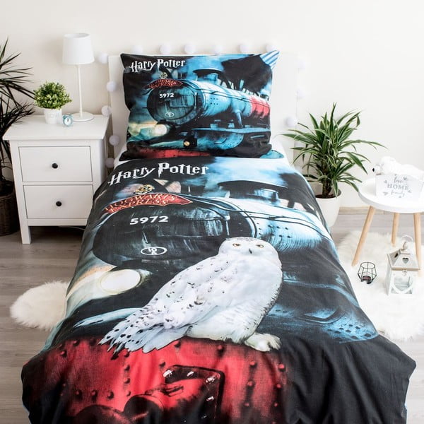 Laste puuvillane voodipesu , 140 x 200 cm Harry Potter - Jerry Fabrics-image-2