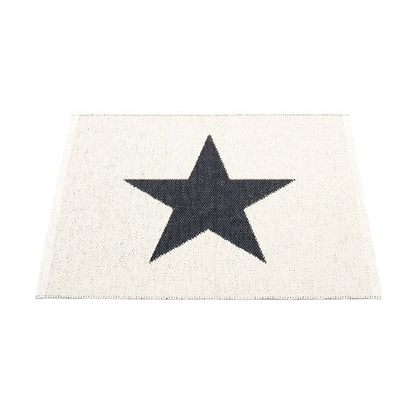 Must-valge sise/välisvaip 70x90 cm Viggo Black – Pappelina-image-1