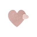 Roosa pestav käsitsi kootud puuvillane laste vaip 160x180 cm Puffy Love - Lorena Canals