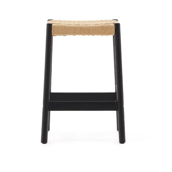 Tammepuust baaritoolid mustad-puiduvärvi 2 tk (istme kõrgus 66 cm). Yalia - Kave Home-image-2