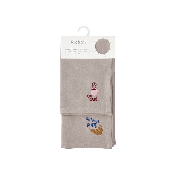 Puuvillased rätikud 2tk komplektis 50x70cm Bistro - Södahl-image-2