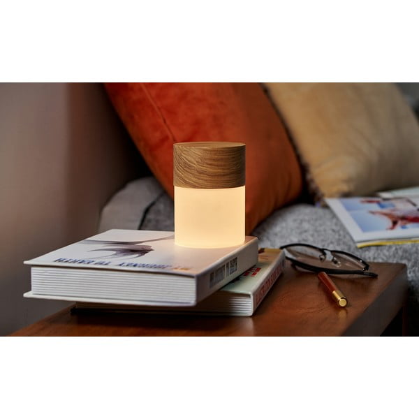 Tumepruun timmitav klaasist lambivari (kõrgus 10,5 cm) Lemelia - Gingko-image-1