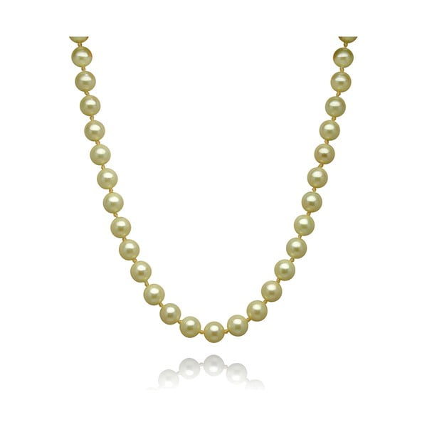 Limetkový perlový náhrdelník Mara de Vida Only Me, délka 45 cm