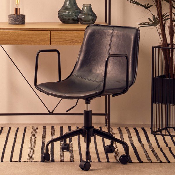 Must kunstnahast kontoritool Branson - Premier Housewares-image-1