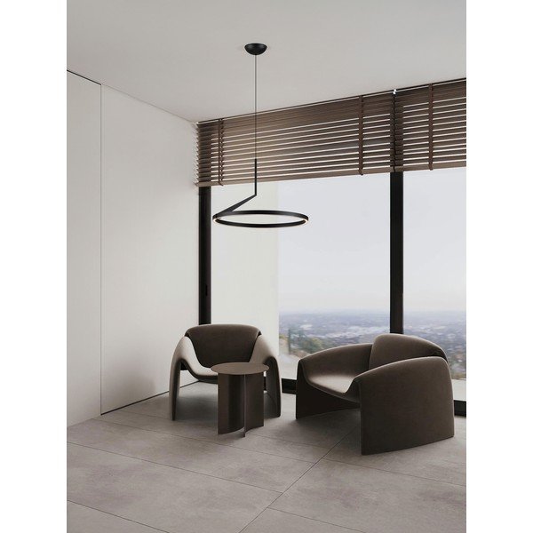 Matt must alumiiniumist LED-rippvalgusti, hämardatav, ø 60 cm Tilia - Nova Luce-image-1