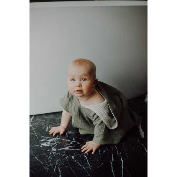 Khakivärvi musliinist beebipontšo 3-8 aastat Muslin – Malomi Kids-image-2