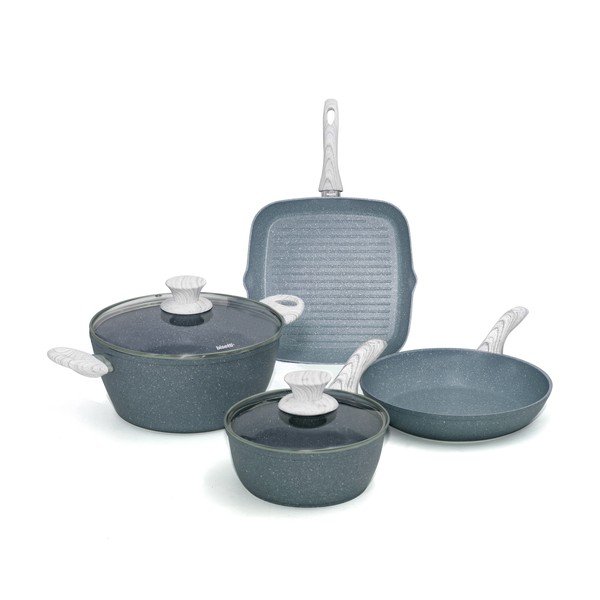 4dílný set nádobí s poklicemi Bisetti Pierre Gourmet