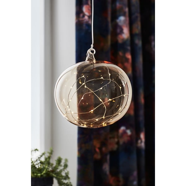 Oranž rippuv jõulu valguskaunistus ø 18 cm Lina – Markslöjd-image-1