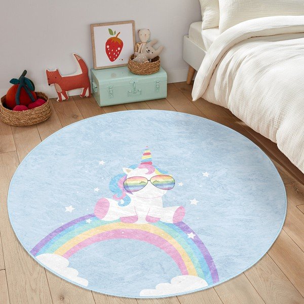 Helesinine laste vaip ø 80 cm Comfort - Mila Home-image-4