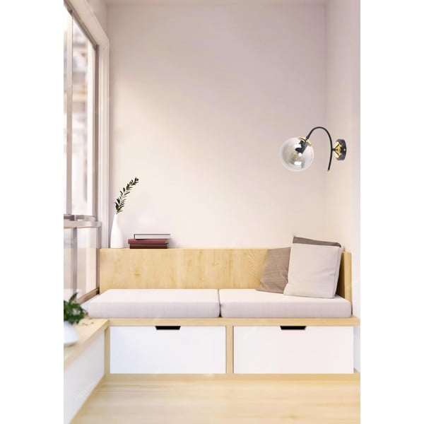 Must-hall seinavalgusti ø 15 cm Yoyo – Squid Lighting-image-1