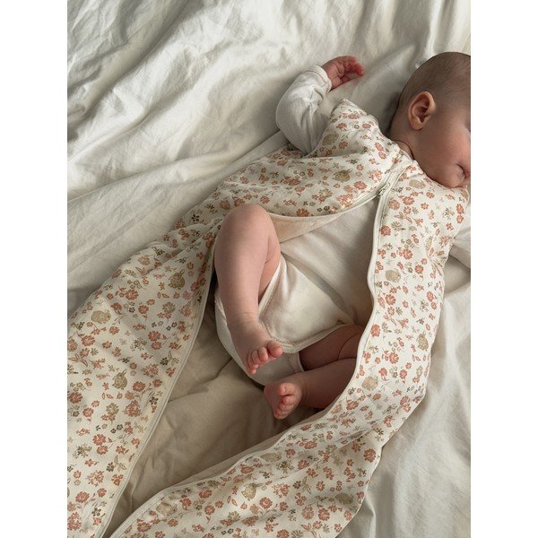 Beež orgaanilisest puuvillast laste magamiskott 40x77 cm Augusta - Cam Cam Copenhagen-image-1