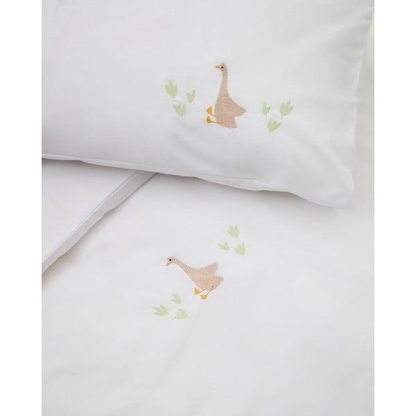 Valge laste voodipesu puuvillasest perkalist 70x140 cm Milu - Kave Home-image-3