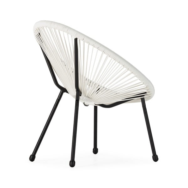 Laste valge rotangist tugitool , 50,5 x 62 x 55,5 cm Avocado - Bonami Essentials-image-3