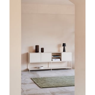 Valge madal kummut 195x80 cm Vedrana - Kave Home