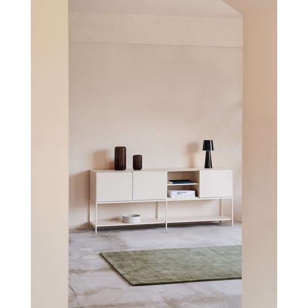 Valge madal kummut 195x80 cm Vedrana - Kave Home-image-1