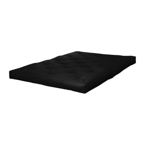 Must keskmise kõvadusega futon madrats 90x200 cm Coco Black - Karup Design