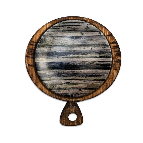 Keramický talíř s uchem Wood, ⌀ 25 cm
