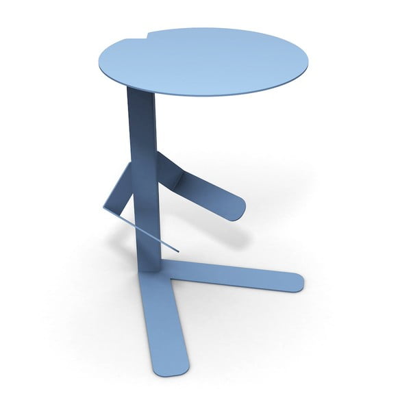 Modrý odkládací stolek Caoscreo MisterT