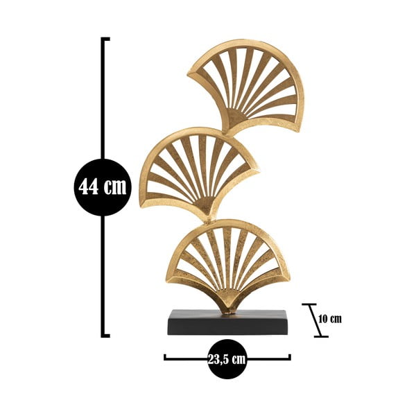 Metallist statuett kuldse kaunistusega Triple Leaf - Mauro Ferretti-image-3