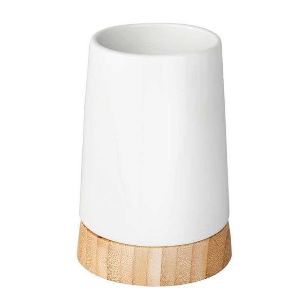 Valge keraamiline vannitoatarvikute komplekt Bamboo - Wenko-image-3