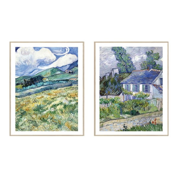 Maalid, 2 tk komplektis 30x40 cm Van Gogh – knor