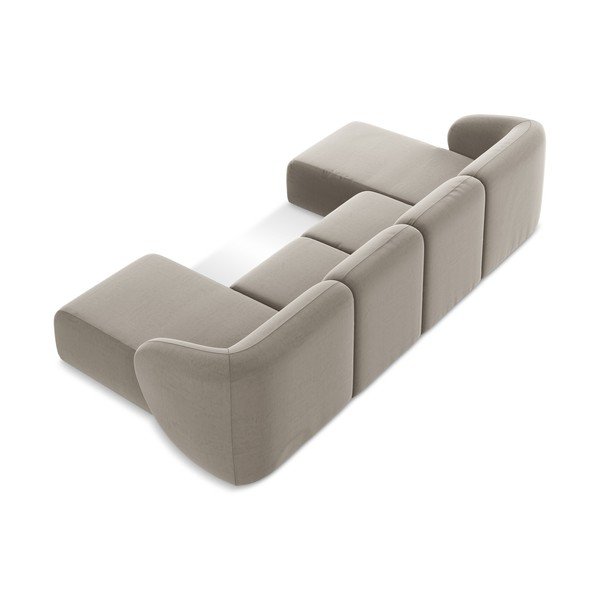 Helepruun sametist nurgadiivan (U-kujuline) Lani - Makamii-image-3