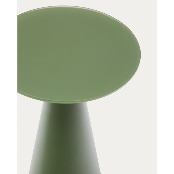 Ümmargune abilaud klaasist pealispinnaga ø 35 cm Wilshire - Kave Home-image-3