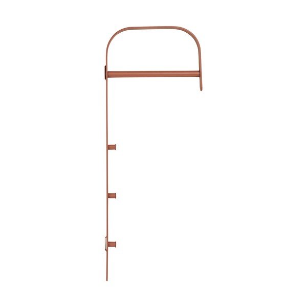 Konjakipruuni värvi metallist seinariiul 30x80x3 cm Gresto - House Nordic-image-3