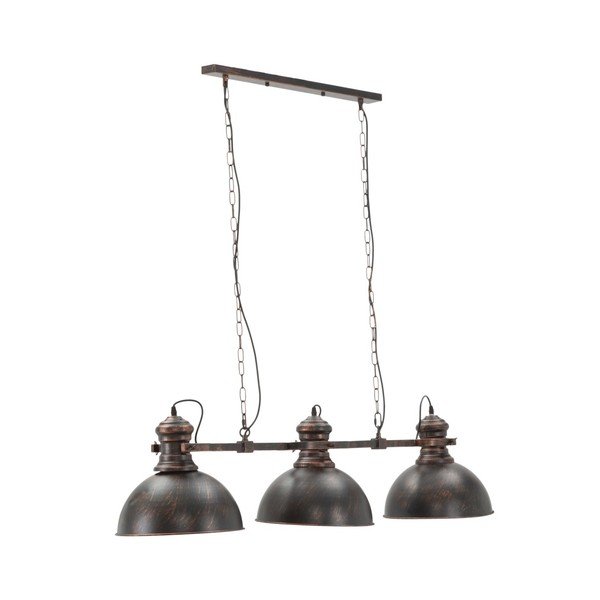 Černé závěsné svítidlo se 3 stínidly Mauro Ferretti Industry-image-1