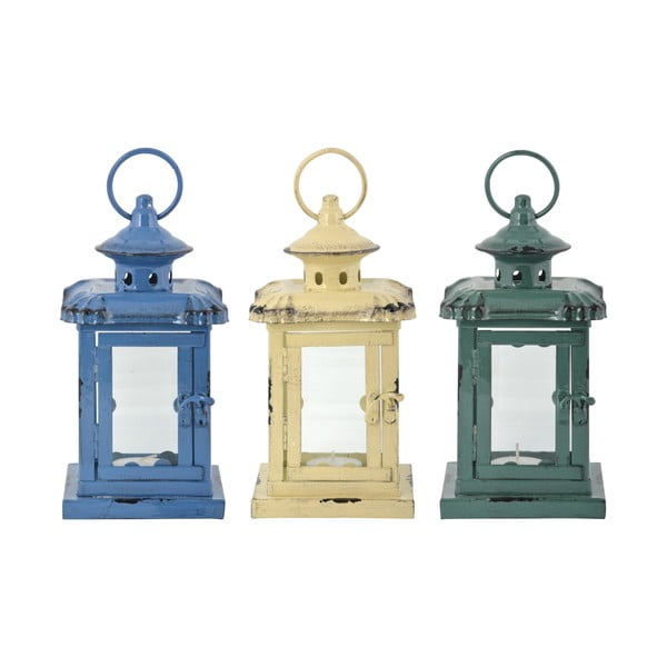 Sada 3 kovových luceren Esschert Design Romantique, výška 21,5 cm-image-3