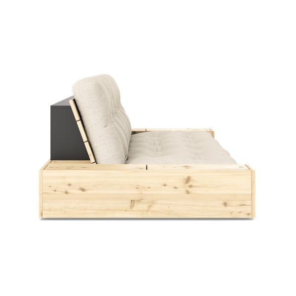 Hall-beež linane diivanvoodi 244 cm Base - Karup Design-image-3