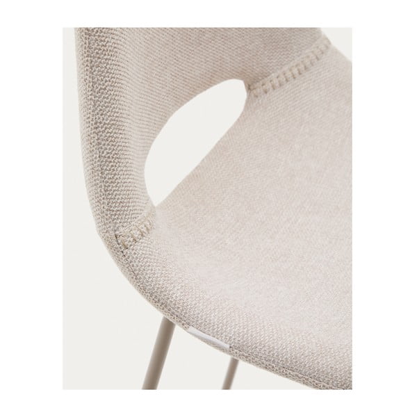 Beež baaritool (istme kõrgus 76 cm) Zahara - Kave Home-image-4