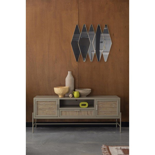 Must kuusepuidust TV-alus 148x60x38 cm Yasu - Dutchbone-image-1