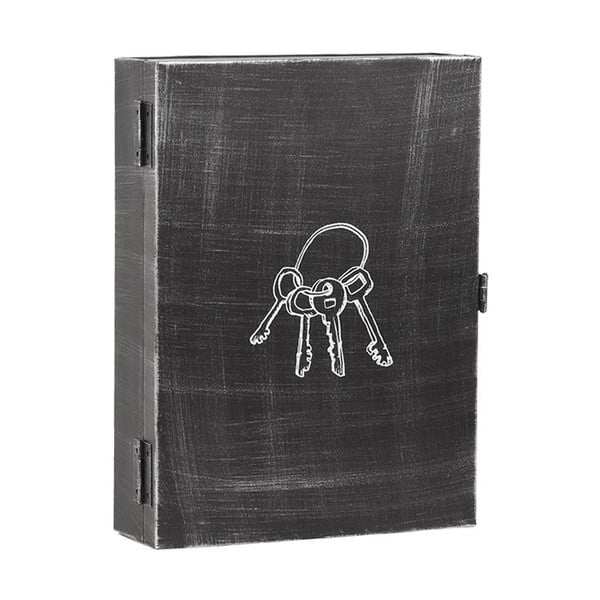 Černý kovový úložný box na klíče LABEL51