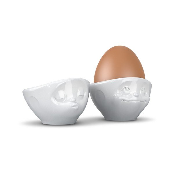 Komplekt 2 valge portselanist armastusmunakaussi , maht 100 ml Kissing & Dreamy - 58products-image-1