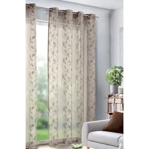 Pruun voile kardin 135x245 cm - Sehlbach