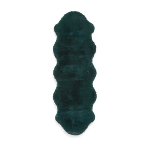 Petrooleumi värvi sünteetiline koridorivaip 60x180 cm Super Teddy - Think Rugs