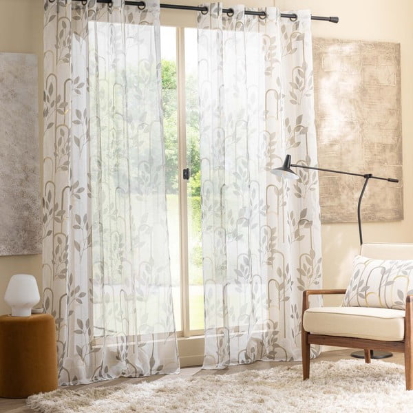 Hall voile kardin 140x240 cm Roseris - douceur d'intérieur-image-1