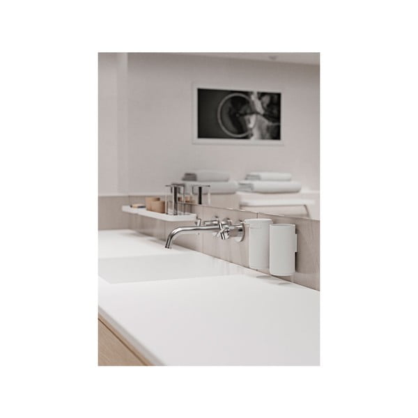 Valge metallist seinale paigaldatav seebidosaator 200 ml Rim - Zone-image-3