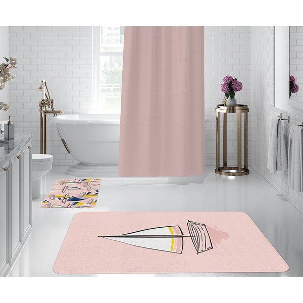 Roosa vannitoamattide komplekt 2 tk - Oyo Concept-image-2