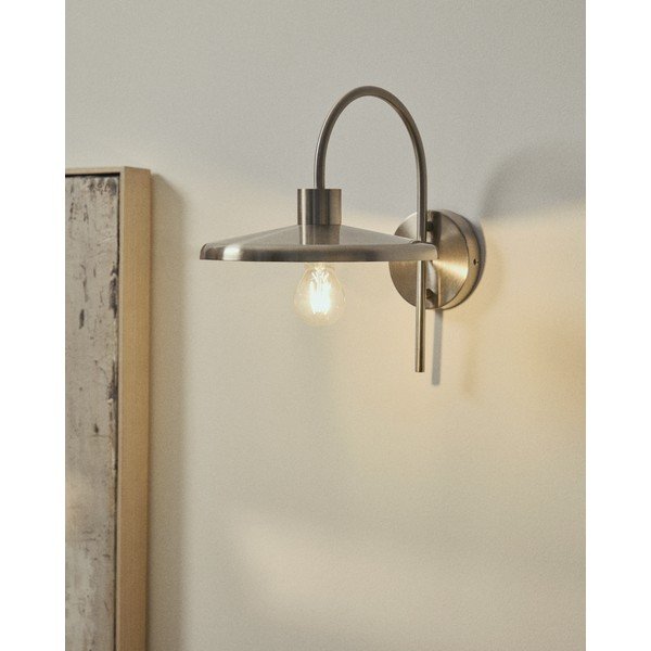 Hõbedane seinalamp ø 27 cm Nuvira - Kave Home-image-1