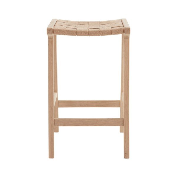 Naturaalsest tammepuust baaritoolide komplekt (2 tk) (istme kõrgus 65 cm) Norrebro - Jotex-image-2