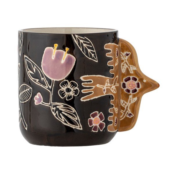 Tumepruunid keraamilised tassid latte jaoks 4 tk komplektis, 325 ml Vivielle - Bloomingville-image-2