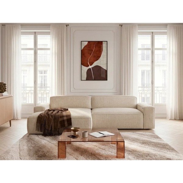 Beež diivanvoodi/elektrilise istmepikendusega nurgadiivan (vasak nurk) Abel - Bobochic Paris-image-3