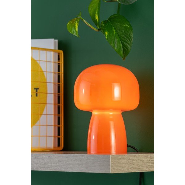 Oranž klaasist laualamp (kõrgus 20 cm) Fervor - Leitmotiv-image-1