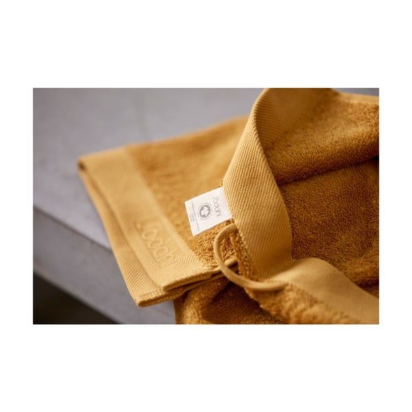 Kollane puuvillane froteerätik Golden, 100 x 50 cm Comfort Organic - Södahl-image-1