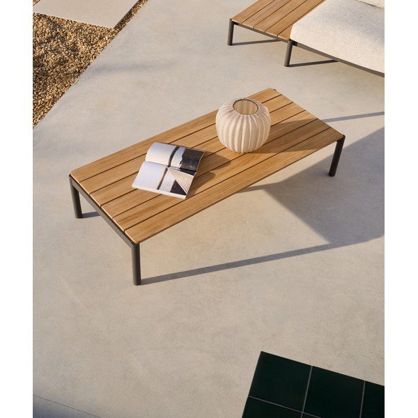 Tiikpuust aiakohvilaud 63x149 cm Sorells - Kave Home-image-2