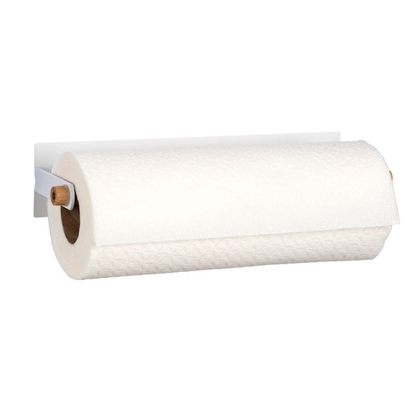 Valge/puiduvärvi majapidamispaberi hoidja isekleepuv Magna – Wenko-image-3