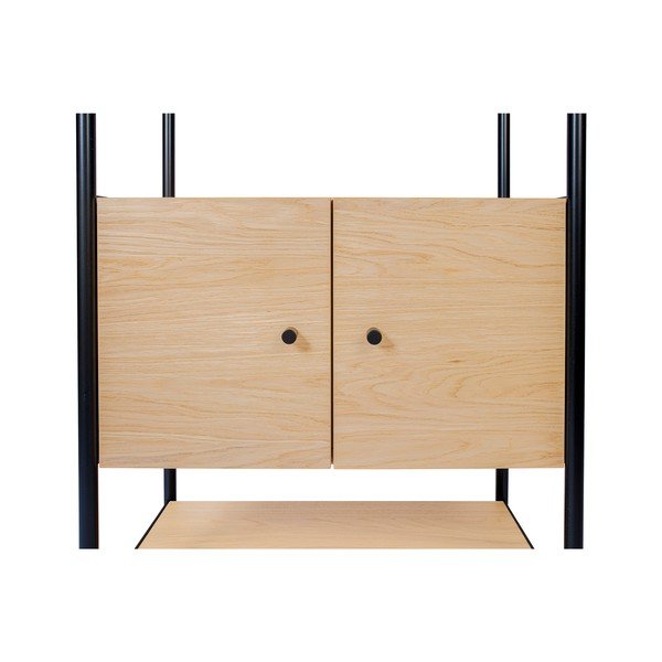 Must tamme raamaturiiul 90x180 cm Jungend - Woodman-image-4