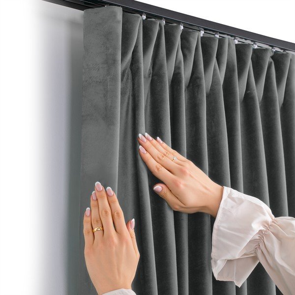 Tumehall sametist pimendav kardin 265x175 cm Velto - Filumi-image-3